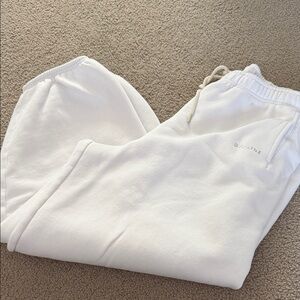 Cozy White Joggers